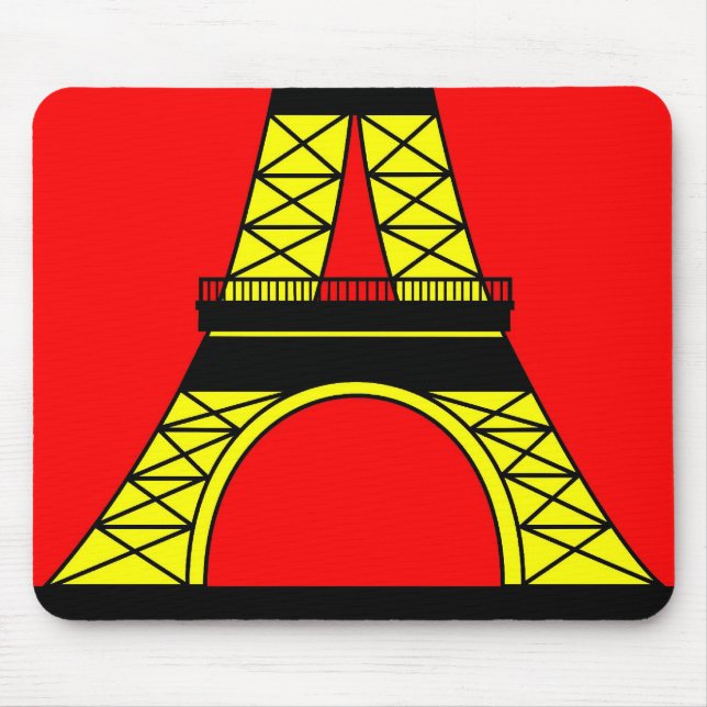 Tapis De Souris Inspiré par la Tour Eiffel (Devant)