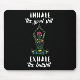 Tapis De Souris Inspirez Bien Exhalez Taureau Citations De Yoga Mé