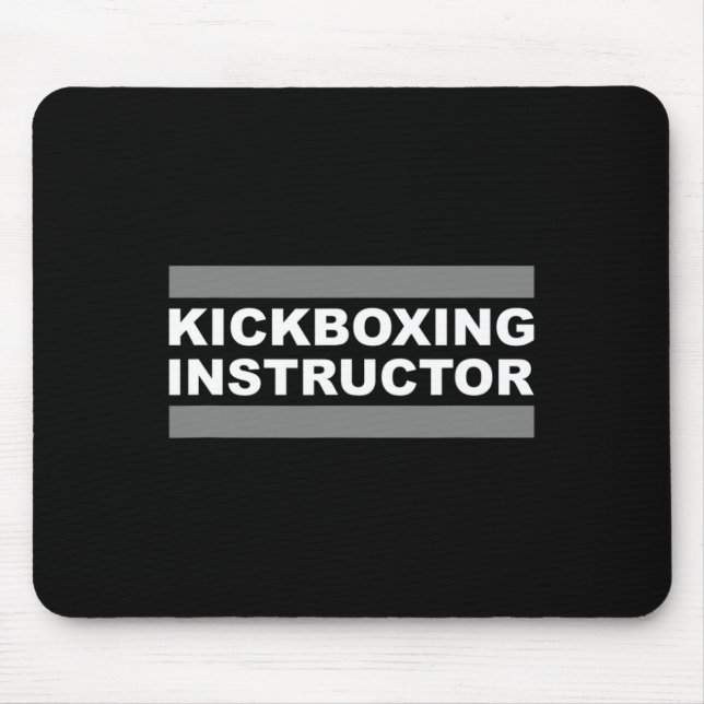 Tapis De Souris Instructeur de kickboxing  (Devant)