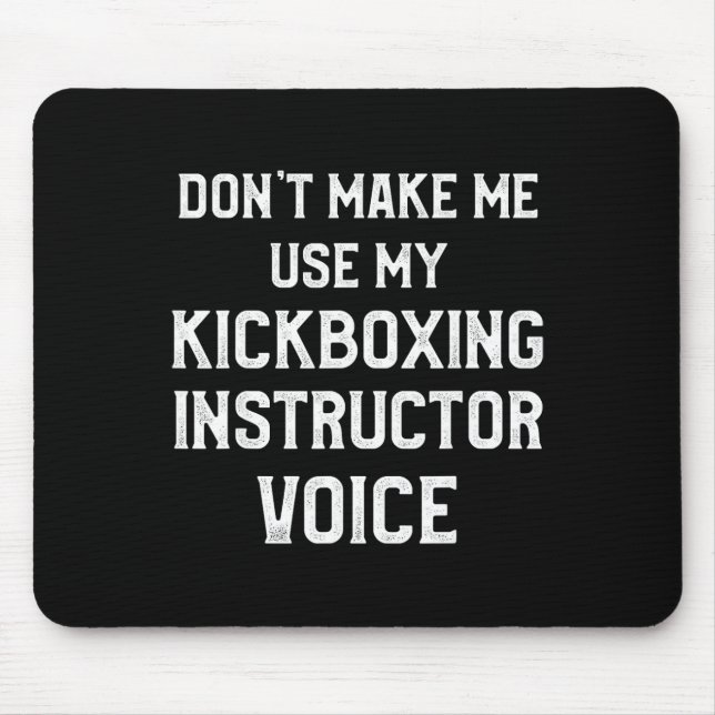 Tapis De Souris Instructeur de kickboxing Entraînement de kick box (Devant)
