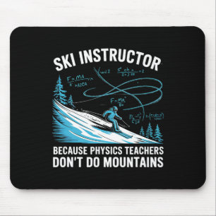Tapis De Souris Instructrices de ski Après Ski Skieur Professionne