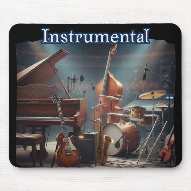 Tapis De Souris Instrumental Rétro Cool (Devant)