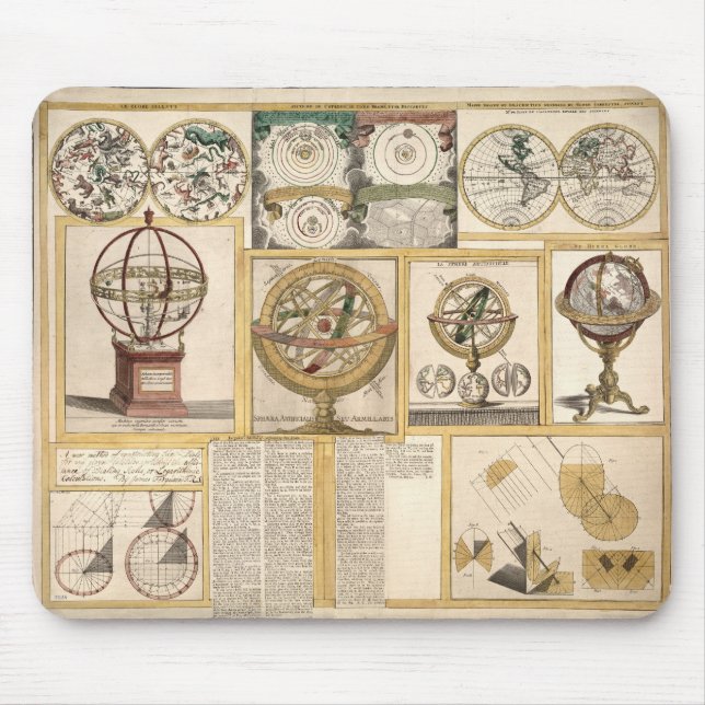 Tapis De Souris Instruments Astronomiques Carte Céleste Carte du M (Devant)