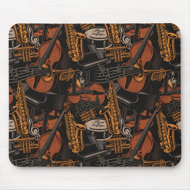 Tapis De Souris Instruments de musique partout (Devant)