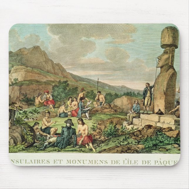 Tapis De Souris Insulaires et monuments d'île de Pâques (Devant)