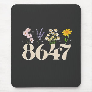 Tapis De Souris intage 8647, Anti Trump, Floral Feminist, Subtle
