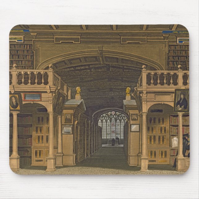 Tapis De Souris Intérieur de la bibliothèque de Bodleian, (Devant)