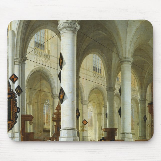 Tapis De Souris Intérieur de l'Oude Kerk à Delft (Devant)