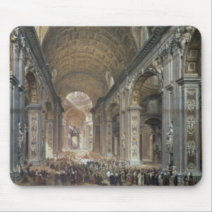 Tapis De Souris Intérieur de St Peter, Rome, 1867