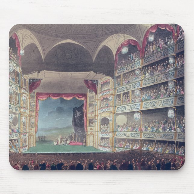 Tapis De Souris Intérieur du théâtre de ruelle de Drury, 1808 (Devant)