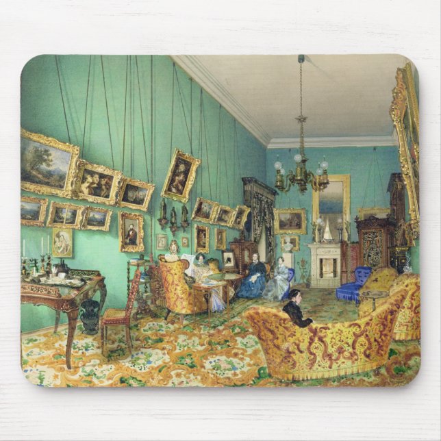 Tapis De Souris Intérieur d'un salon, 1847 (Devant)
