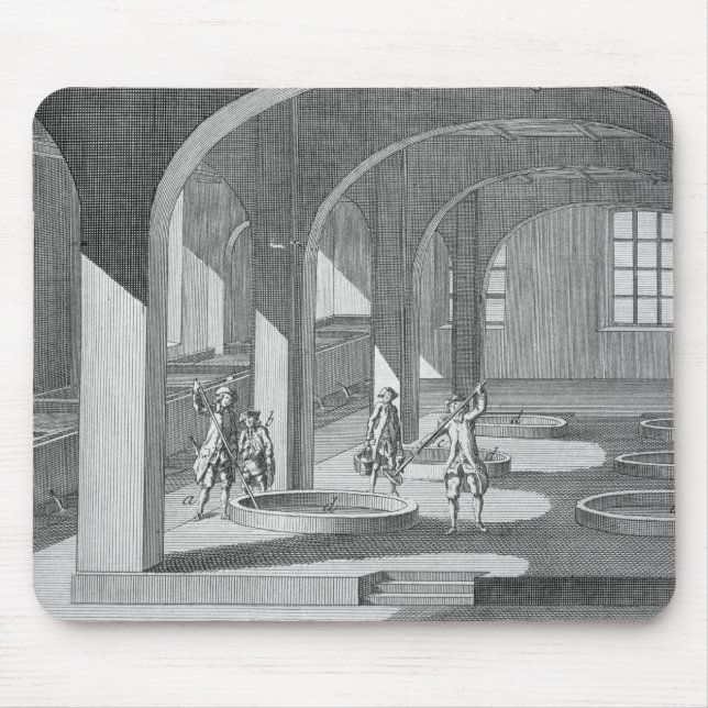 Tapis De Souris Intérieur d'une savonnerie, illustration pour une (Devant)