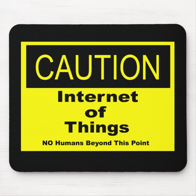 Tapis De Souris Internet des objets IoT Avertissement Signal d'ave (Devant)