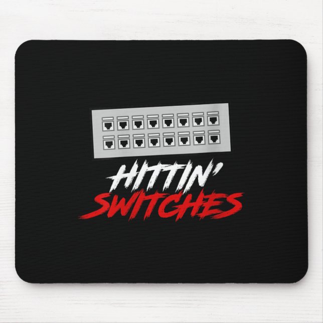 Tapis De Souris Interrupteurs Hittin pour femmes Funny Network Adm (Devant)