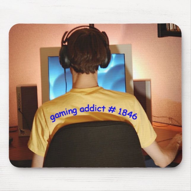 Tapis De Souris intoxiqué de jeu (Devant)