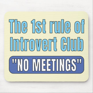 Tapis De Souris Introvert Club    T-Shirt