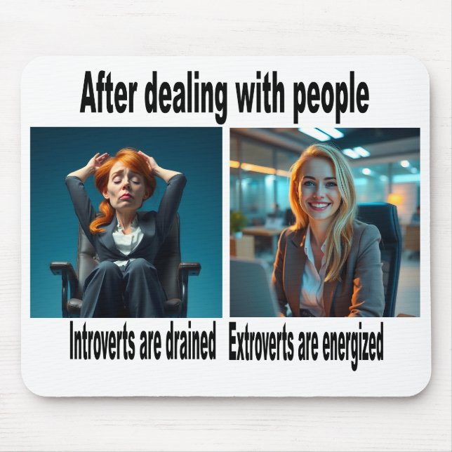 Tapis de souris Introverti/Extraverti (Devant)