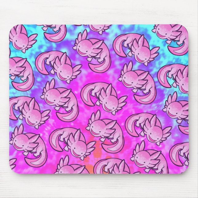 Tapis De Souris Inugami Axolotl Rose (Devant)