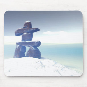 Tapis De Souris Inukshuk Mousepad d'hiver