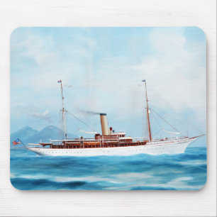 Tapis De Souris Iolanda Yacht à vapeur 1909