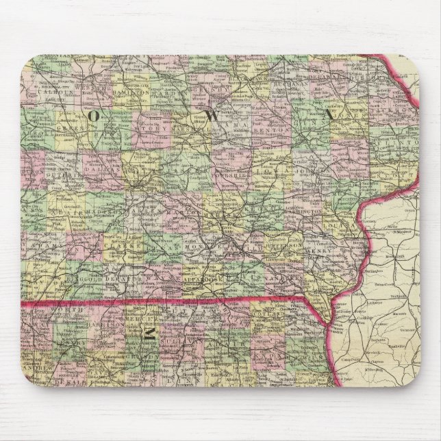 Tapis De Souris Iowa, Missouri (Devant)
