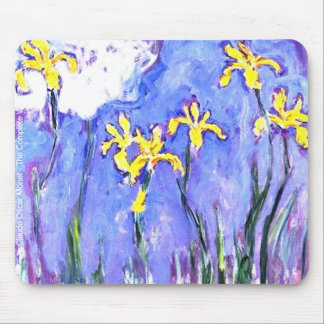 Tapis De Souris iris jaunes de Monet de laude
