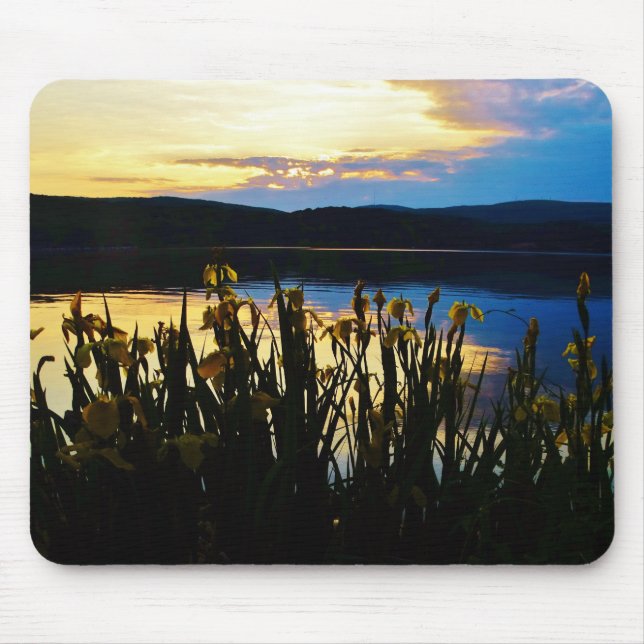 Tapis De Souris Iris jaunes sur la rive du lac Arrowhead (Devant)