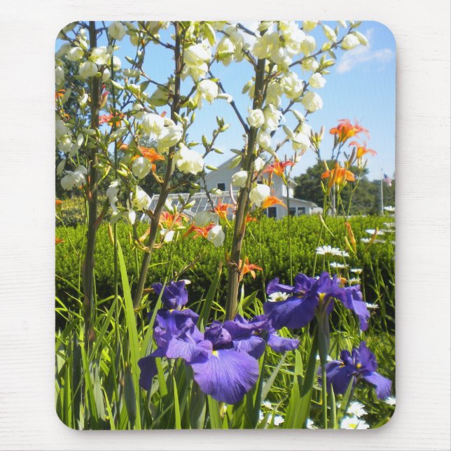 Tapis De Souris Iris N Daylilies Mousepad (Devant)
