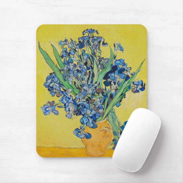 Tapis De Souris Iris Vincent van Gogh        (Avec souris)