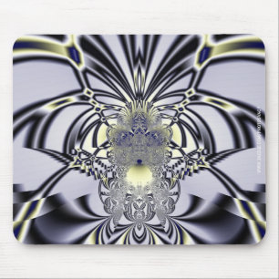 Tapis De Souris Iris Violet Art Fractal de Géométrie Sacrée