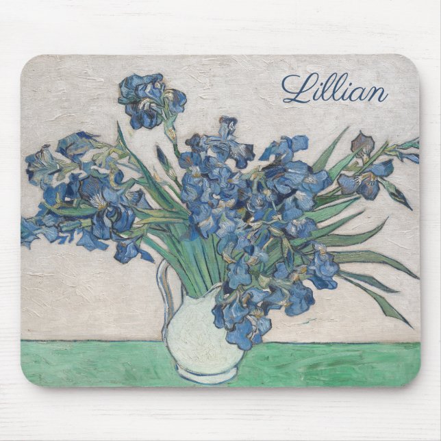 Tapis De Souris Irises, par van Gogh : (Devant)