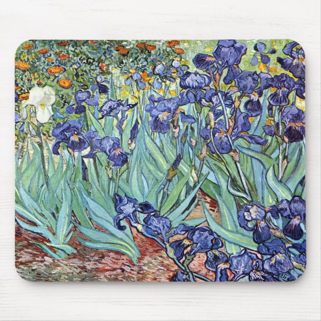 Tapis De Souris Irises par Vincent van Gogh 1898 (Devant)