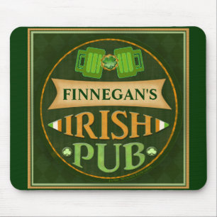 Tapis de souris irlandais de Pub du jour de St