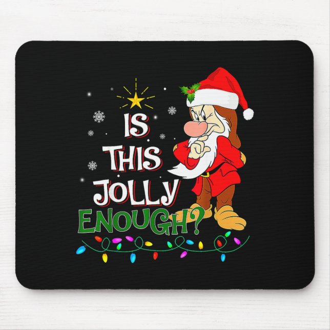 Tapis De Souris Is This Jolly Enough Mpy Elf Pajama Christmas Ligh (Devant)
