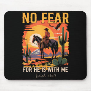 Tapis De Souris Isaïe 41_10 Verset de la Bible Cowboy Occidental C