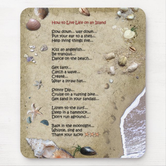 Tapis De Souris Island Life (Devant)