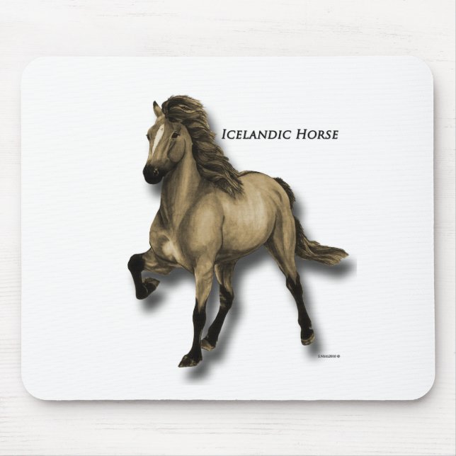 Tapis De Souris islandais vintage (Devant)