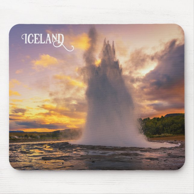 Tapis De Souris Islande Geyser (Devant)