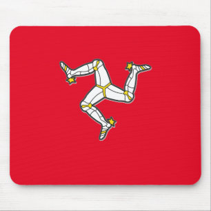 Tapis De Souris Isle Of Man Manx Drapeau 3 Jambes De Man Triskelio