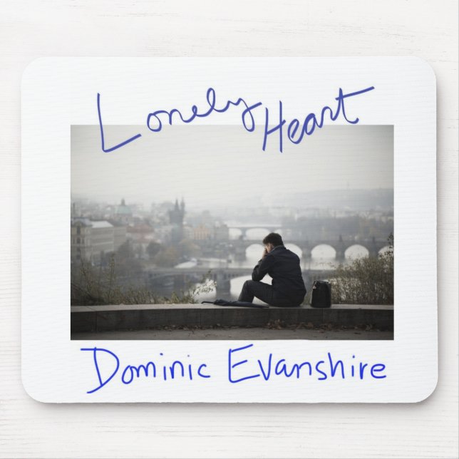 Tapis de souris isolé de coeur (Devant)