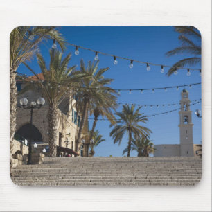 Tapis De Souris Israel, Tel Aviv, Jaffa, stairs, Old Jaffa