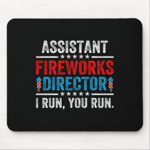 Tapis De Souris Istant Feu d'artifice Directeur Drôle 4 juillet Ho