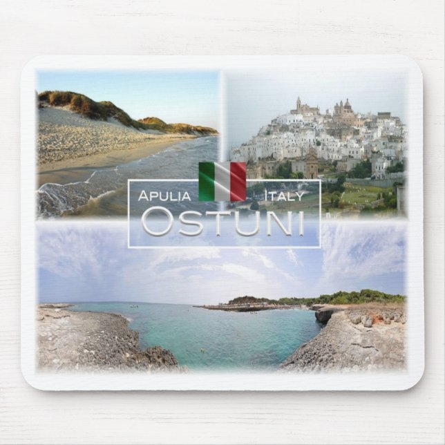 Tapis De Souris IT Italie - Pouilles - Ostuni - (Devant)