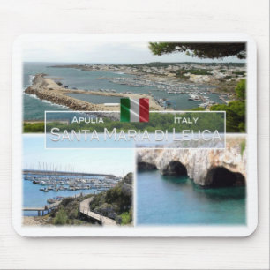 Tapis De Souris IT Italie - Pouilles - Père Noël Maria di Leuca -