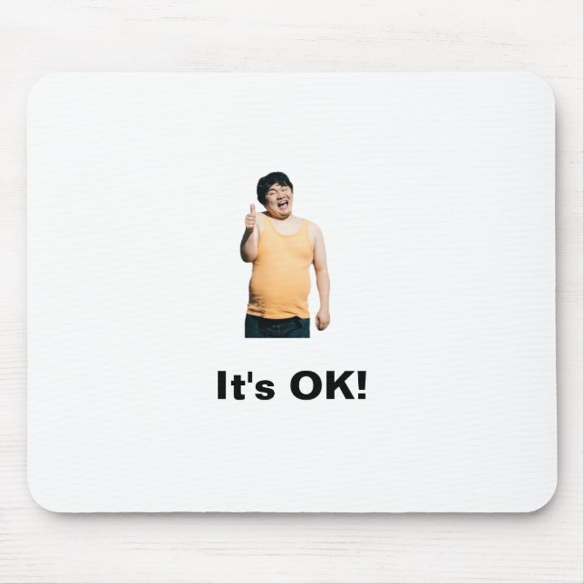 Tapis De Souris “It’s OK!” Mouse Pad – Positivity at Your Fingerti (Devant)