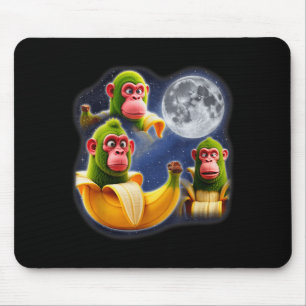 Tapis De Souris Italian Brainrot Chimpanzini Bananini 3 Lune Bizar