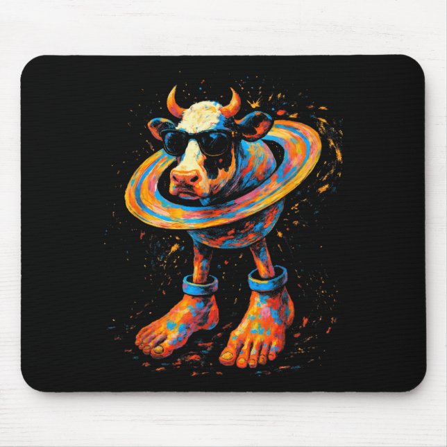 Tapis De Souris Italian Brainrot Meme La Vaca Saturno Saturnita Wa (Devant)