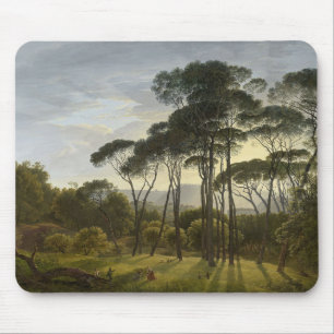 Tapis De Souris Italian Landscape with Umbrella Pine Trees (Voogd)