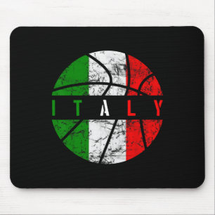 Tapis De Souris Italie Drapeau Bysketbyll équipe italienne Fan Lov