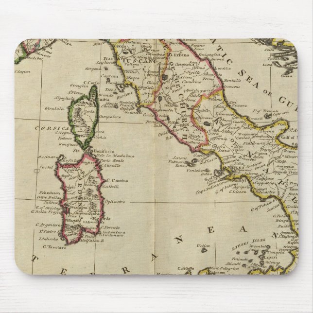 Tapis De Souris Italie et Sardaigne (Devant)